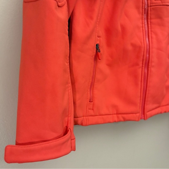 Calvin Klein Orange-Red Hooded Neoprene Fleece Lined Jacket - Picture 7 of 16
